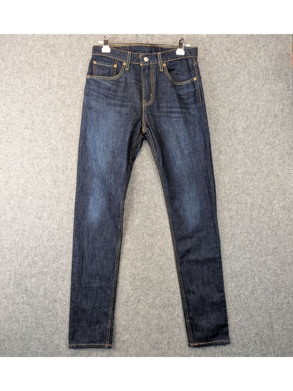Levis Mens 31x34 512 Slim Taper Dark Indigo Stretch Blue Jeans